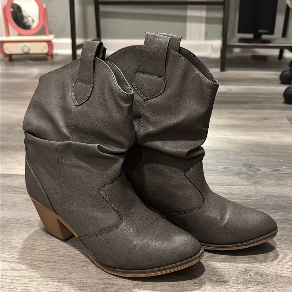 Women's Gray Ankle Boots